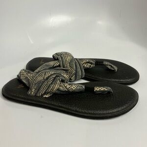 Sanuk yoga mat sling back sandals size 8